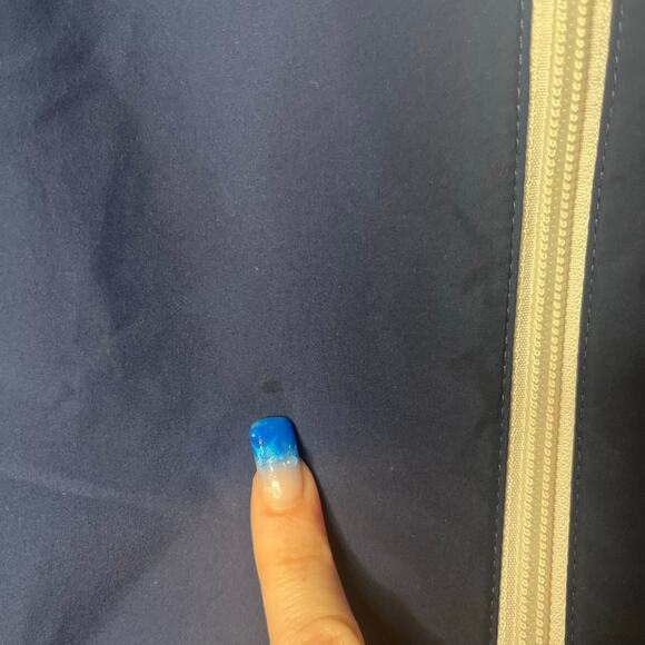 Nike Big Kids Boys Windrunner Jacket Navy White Blue Logo Hooded Full Zip Sz M - Picture 11 of 16